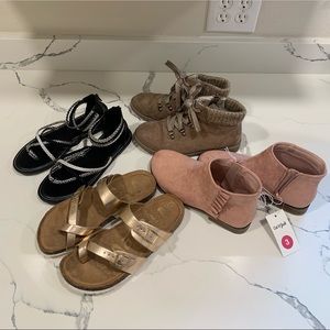 Lot of Girls Shoes size 3 (4 pairs) Cat & Jack, Mad Love, Old Navy